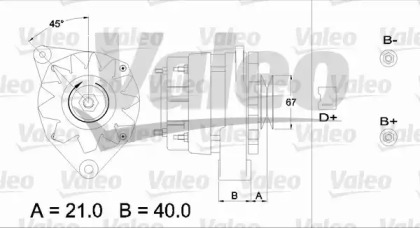 Генератор VALEO 433354