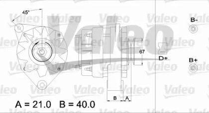 Генератор VALEO 433358