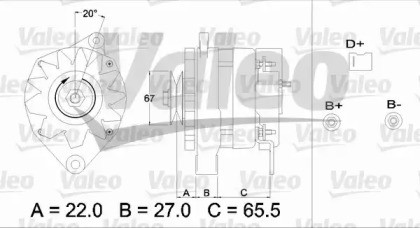 Генератор VALEO 433374