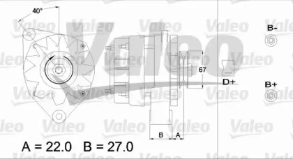 Генератор VALEO 433384