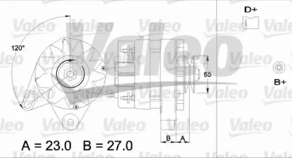 Генератор VALEO 433387