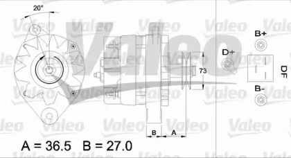 Генератор VALEO 433395