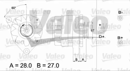 Генератор VALEO 433411