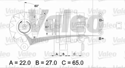 Генератор VALEO 433430