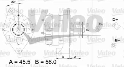 Генератор VALEO 433442