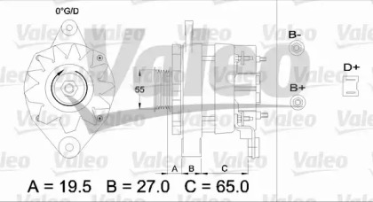 Генератор VALEO 433444