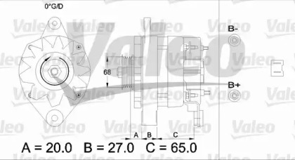 Генератор VALEO 433445