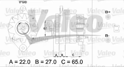 Генератор VALEO 433448