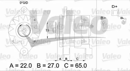 Генератор VALEO 433450