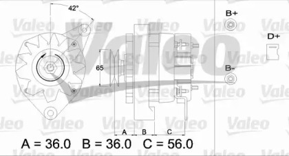 Генератор VALEO 433454