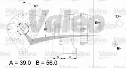 Генератор VALEO 433455