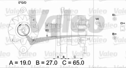 Генератор VALEO 433460