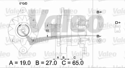 Генератор VALEO 433463