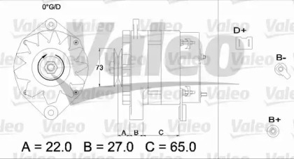 Генератор VALEO 433466