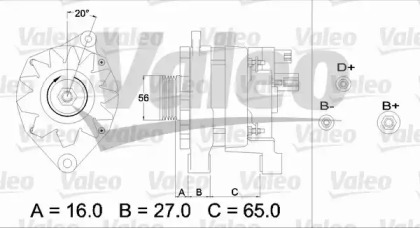 Генератор VALEO 433468