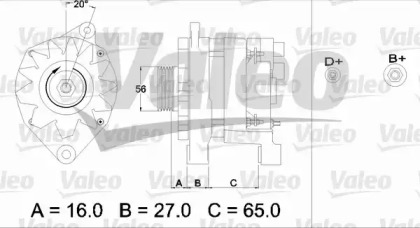 Генератор VALEO 433469