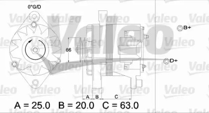 Генератор VALEO 436103