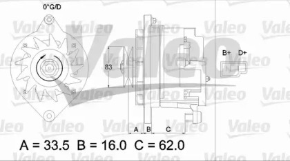 Генератор VALEO 436109