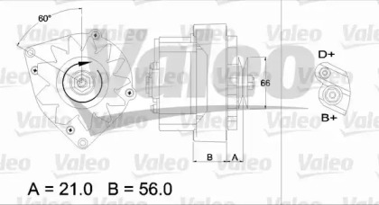 Генератор VALEO 436134