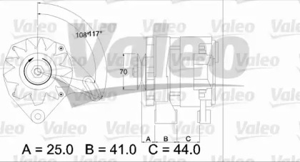 Генератор VALEO 436147