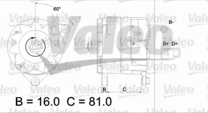 Генератор VALEO 436166