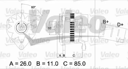 Генератор VALEO 436169