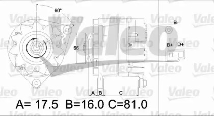 Генератор VALEO 436173