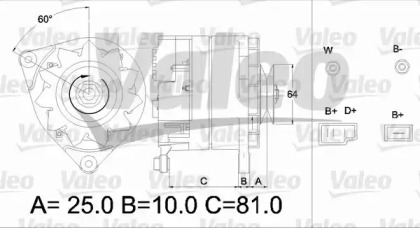 Генератор VALEO 436179