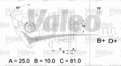 Генератор VALEO 436180