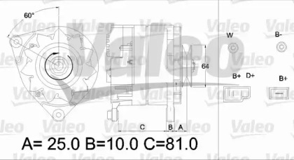 Генератор VALEO 436181