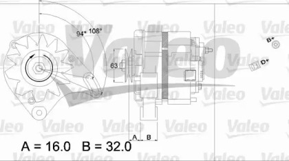 Генератор VALEO 436230