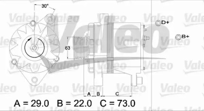 Генератор VALEO 436244