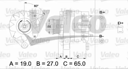 Генератор VALEO 436253