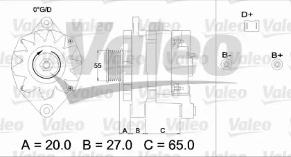 Генератор VALEO 436254