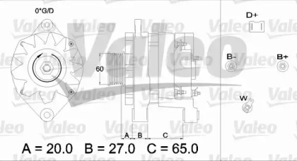 Генератор VALEO 436256