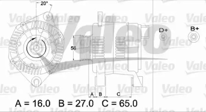 Генератор VALEO 436259