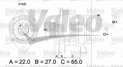 Генератор VALEO 436275