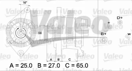 Генератор VALEO 436277