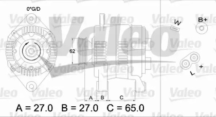 Генератор VALEO 436280