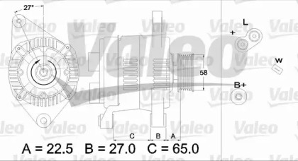 Генератор VALEO 436283