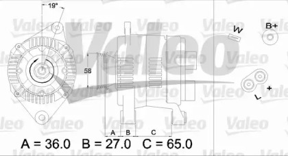 Генератор VALEO 436285