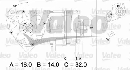 Генератор VALEO 436303