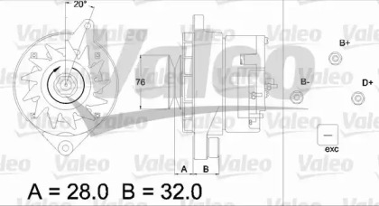 Генератор VALEO 436305