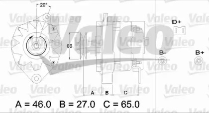 Генератор VALEO 436308