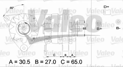 Генератор VALEO 436312