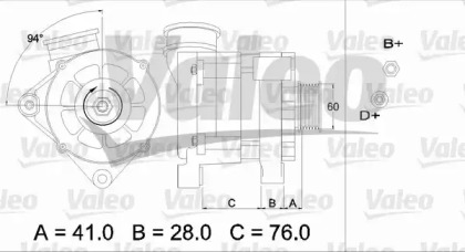 Генератор VALEO 436331