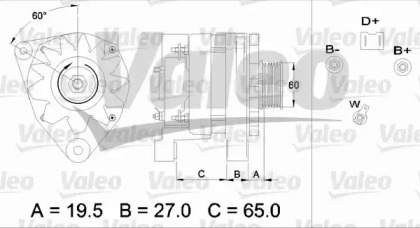 Генератор VALEO 436335