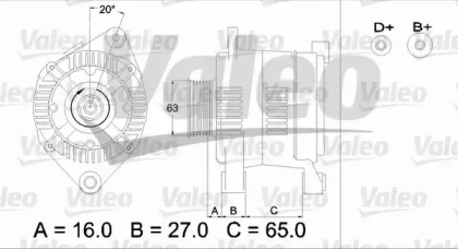 Генератор VALEO 436336