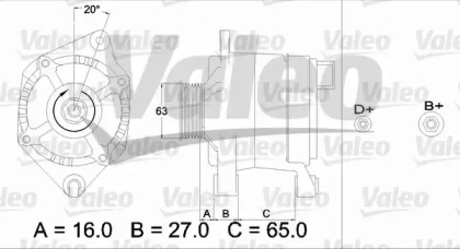 Генератор VALEO 436339