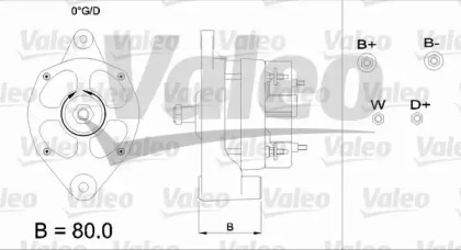 Генератор VALEO 436355